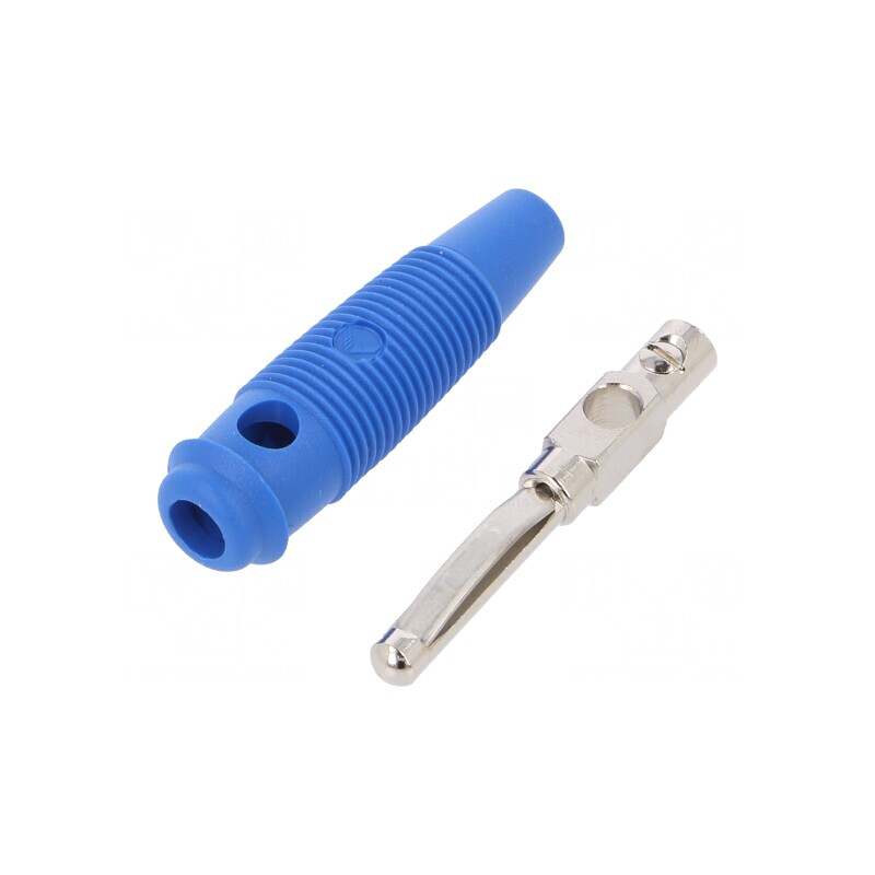 Mufă banană 4mm 16A albastră nichelată | Electronic-mag.ro | Componente Electronice Mufă banană 4mm 16A albastră nichelată | Electronic-mag.ro | Componente Electronice