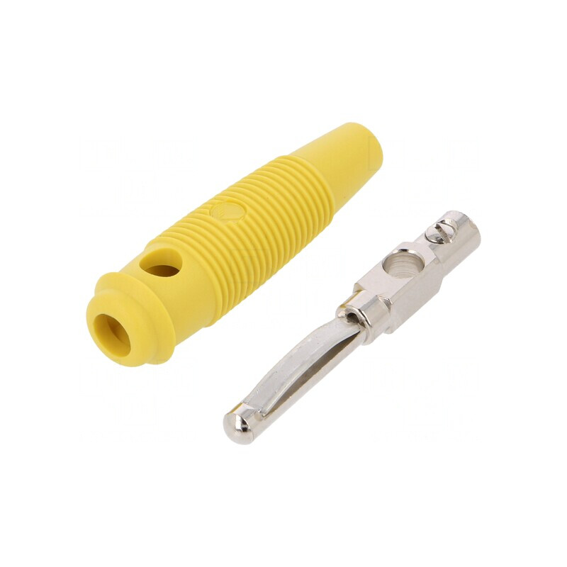 Mufă banană galbenă 4mm 16A 60VDC nichelat | Electronic-mag.ro | Componente Electronice Mufă banană galbenă 4mm 16A 60VDC nichelat | Electronic-mag.ro | Componente Electronice