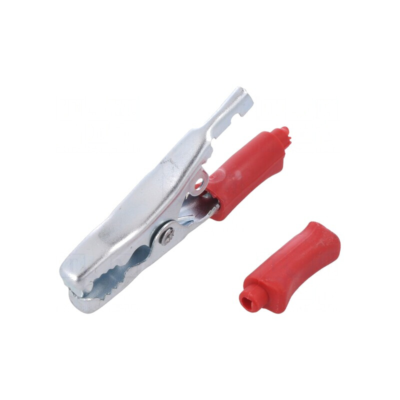 Bornă crocodil roșie 40A 15mm | Electronic-mag.ro | Componente Electronice Bornă crocodil roșie 40A 15mm | Electronic-mag.ro | Componente Electronice
