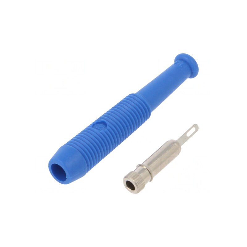 Soclu Banană 2mm Albastru pe Cablu 6A 60VDC 39mm | Electronic-mag.ro | Componente Electronice Soclu Banană 2mm Albastru pe Cablu 6A 60VDC 39mm | Electronic-mag.ro | Componente Electronice