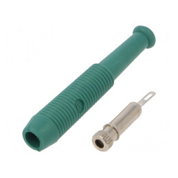 Soclu Banană 2mm Verde 6A 60VDC