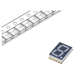 Afișaj LED 7 Segmente 14,2mm Alb Anodizat | Electronic-mag.ro | Componente Electronice