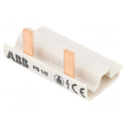 Bară colectoare 10mm2 1P 690V 63A 2 module | Electronic-mag.ro | Componente Electronice
