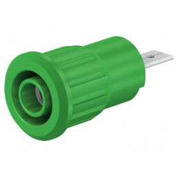 Soclu Banană 4mm Galbenă 24A 1kV | Electronic-mag.ro | Componente Electronice