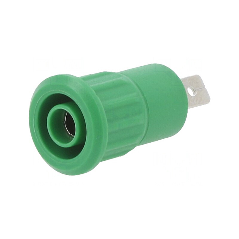 Soclu banană 4mm verde nichelat 24A 1kV | Electronic-mag.ro | Componente Electronice Soclu banană 4mm verde nichelat 24A 1kV | Electronic-mag.ro | Componente Electronice
