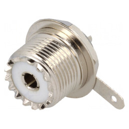 Soclu UHF SO-239 Mamă pentru Montare pe Panou | Electronic-mag.ro | Componente Electronice