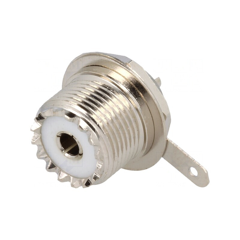 Soclu UHF SO-239 Mamă pentru Montare pe Panou | Electronic-mag.ro | Componente Electronice