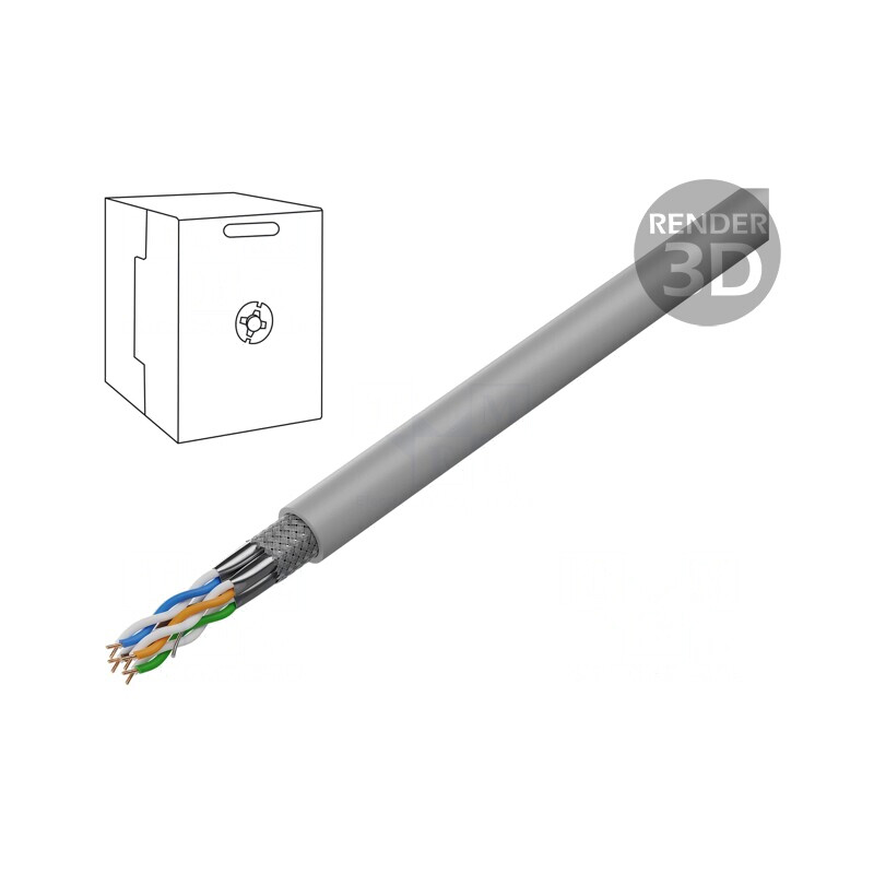 Cablu S/FTP Cat6a Cu LSZH Gri 305m | Electronic-mag.ro | Componente Electronice Cablu S/FTP Cat6a Cu LSZH Gri 305m | Electronic-mag.ro | Componente Electronice