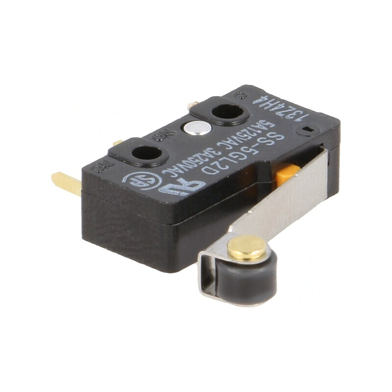 Microîntrerupător cu Manetă și Rolă 5A/125VAC | Electronic-mag.ro | Componente Electronice