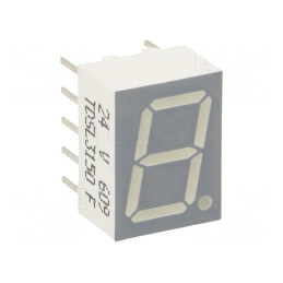 Afişaj LED 7 Segmente 10mm Portocaliu-Roşu | Electronic-mag.ro | Componente Electronice