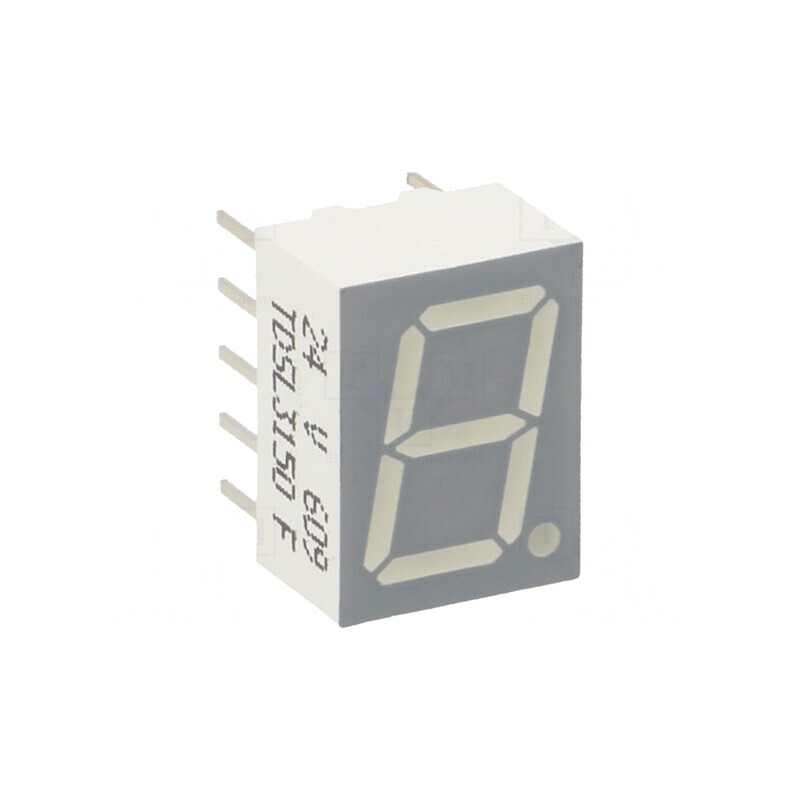 Afişaj LED 7 Segmente 10mm Portocaliu-Roşu | Electronic-mag.ro | Componente Electronice