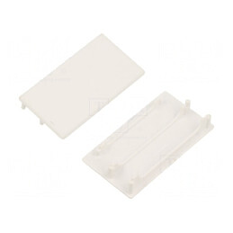Obturator Alb pentru Profile LED 2 Bucati ABS LOWI | Electronic-mag.ro | Componente Electronice