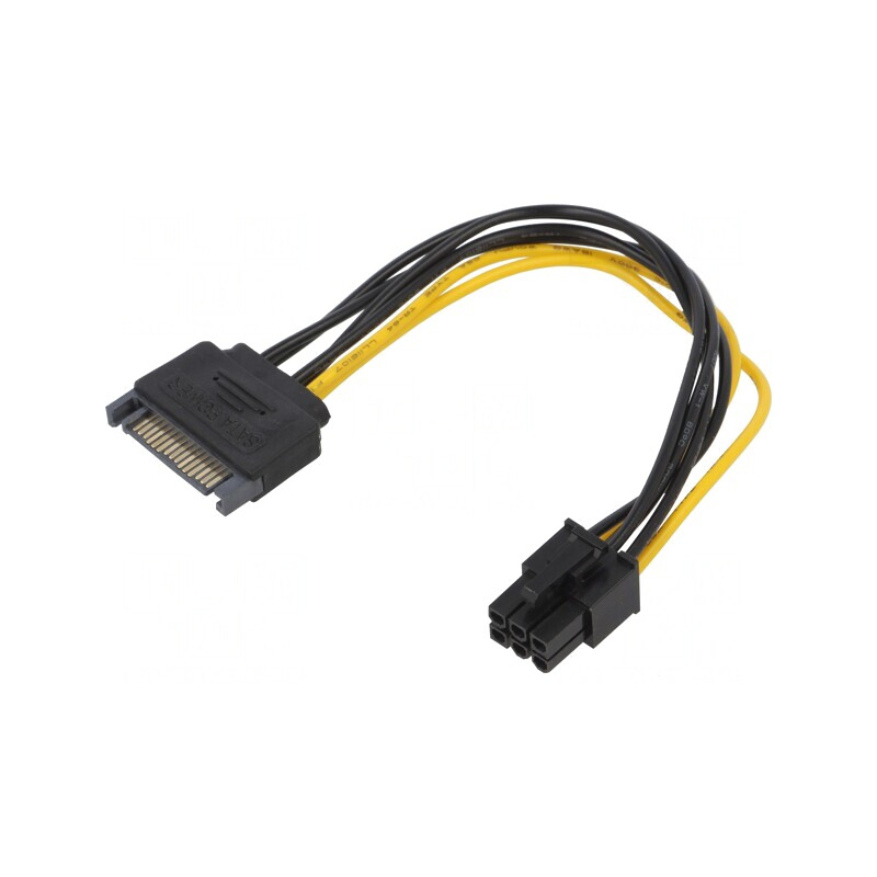 Cablu Alimentare SATA PCIe 6pin 0.15m | Electronic-mag.ro | Componente Electronice Cablu Alimentare SATA PCIe 6pin 0.15m | Electronic-mag.ro | Componente Electronice