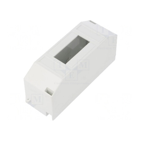 Carcasă aparatură modulară IP20 albă 2 module 400V | Electronic-mag.ro | Componente Electronice