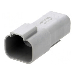 Conector cablu-cablu IP67 4 PIN gri | Electronic-mag.ro | Componente Electronice