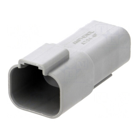Conector cablu-cablu IP67 4 PIN gri | Electronic-mag.ro | Componente Electronice