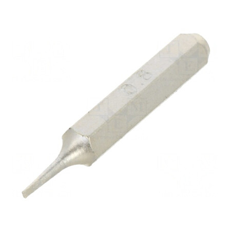 Capăt șurubelniță plată 0,8x0,25mm 27mm | Electronic-mag.ro | Componente Electronice