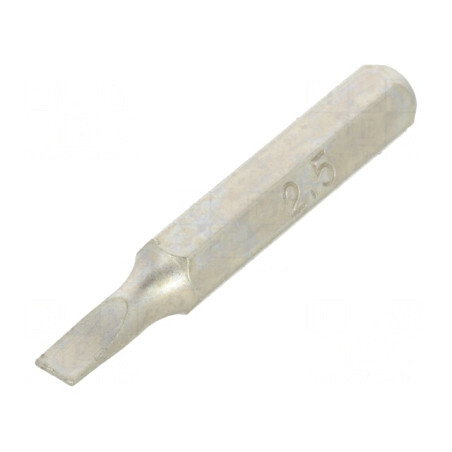 Capăt de şurubelniţă plată 2,5x0,4mm 27mm | Electronic-mag.ro | Componente Electronice