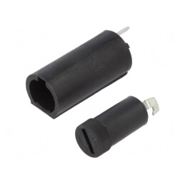 Clema Siguranțe Cilindrice 5x20mm 10A Termoplast | Electronic-mag.ro | Componente Electronice