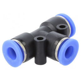 Racord Push-In T Ramificație 0,95-15bar PBT Blueline | Electronic-mag.ro | Componente Electronice