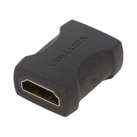 Adaptor HDMI 1.4 Negru Soclu Ambele Părți | Electronic-mag.ro | Componente Electronice