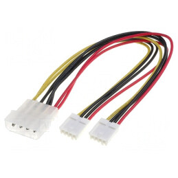 Splitter mini Molex 2x Mamă-Tată 0.2m