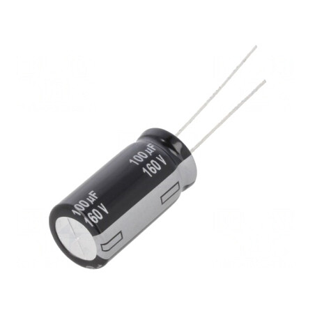 Condensator Electrolitic THT 100uF 160V Ø12,5x25mm | Electronic-mag.ro | Componente Electronice
