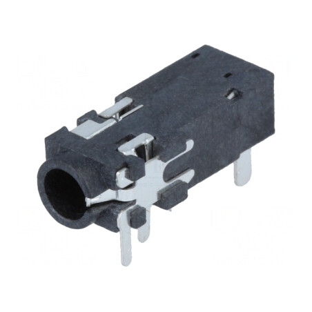 Soclu Jack 3,5mm Mamă Stereo cu Întrerupător Dublu | Electronic-mag.ro | Componente Electronice