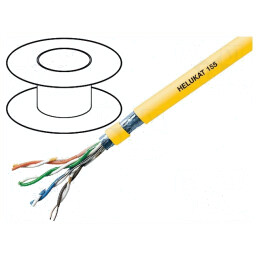 Cablu Ethernet F/UTP Cat5e Cupru PVC Galben | Electronic-mag.ro | Componente Electronice