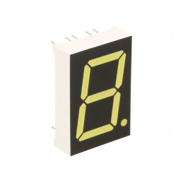 Afişaj LED 7 Segmente 25,4mm Alb Catod | Electronic-mag.ro | Componente Electronice