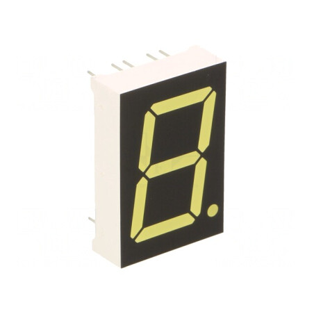 Afişaj LED 7 Segmente 25,4mm Alb Catod | Electronic-mag.ro | Componente Electronice