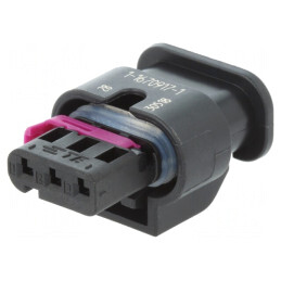 Conector Automotive MCON 1.2 Mamă 3 Pini Negru Pe Cablu