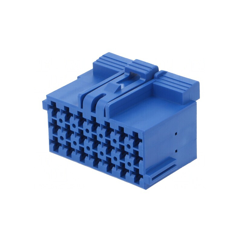 Conector Auto JPT Mamă Mufă pe Cablu PIN 21 Albastră | Electronic-mag.ro | Componente Electronice