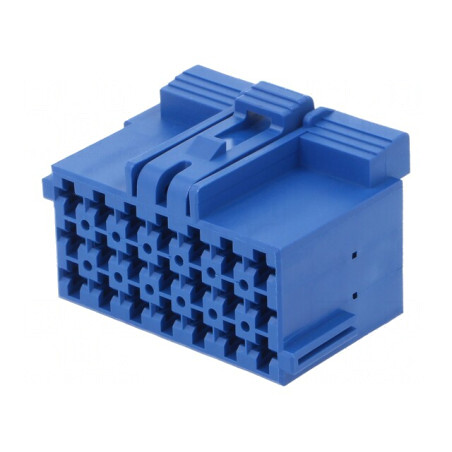 Conector Auto JPT Mamă Mufă pe Cablu PIN 21 Albastră | Electronic-mag.ro | Componente Electronice