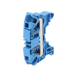 Îmbinare șine 0,5-6mm2 2 borne albastru SNK | Electronic-mag.ro | Componente Electronice