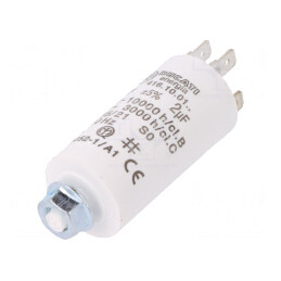 Condensator pentru Motoare 2uF 475VAC ±5% | Electronic-mag.ro | Componente Electronice