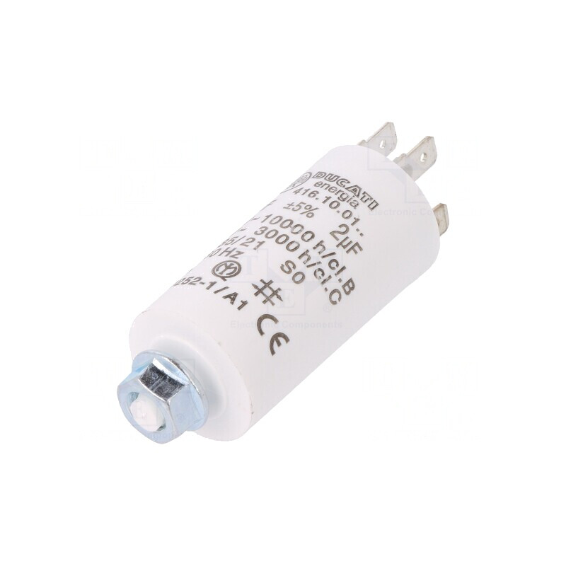 Condensator pentru Motoare 2uF 475VAC ±5% | Electronic-mag.ro | Componente Electronice Condensator pentru Motoare 2uF 475VAC ±5% | Electronic-mag.ro | Componente Electronice