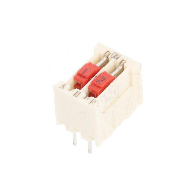 Comutator DIP-SWITCH 2 Secțiuni OFF-ON 50V | Electronic-mag.ro | Componente Electronice