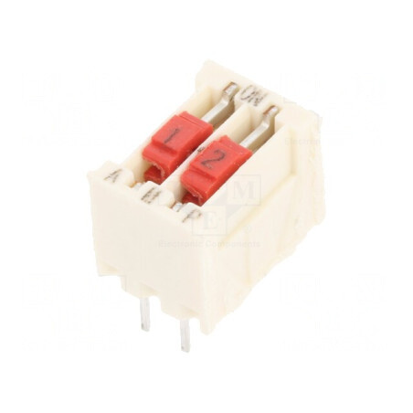 Comutator DIP-SWITCH 2 Secțiuni OFF-ON 50V | Electronic-mag.ro | Componente Electronice