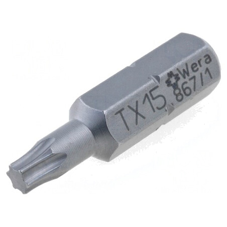 Capăt de şurubelniţă Torx TX15 25mm | Electronic-mag.ro | Componente Electronice