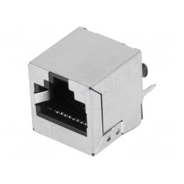 Soclu RJ45 8P8C Ecranat THT Drept | Electronic-mag.ro | Componente Electronice
