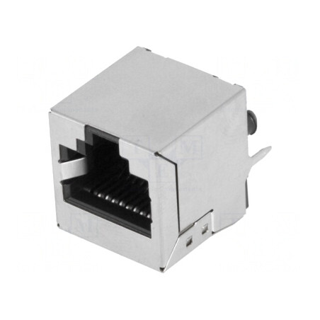 Soclu RJ45 8P8C Ecranat THT Drept | Electronic-mag.ro | Componente Electronice