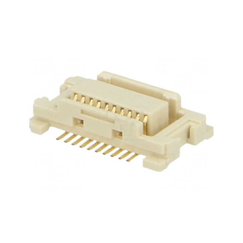 Conector PCB-PCB Tată 20 PIN 0,5mm Aurit SMT | Electronic-mag.ro | Componente Electronice