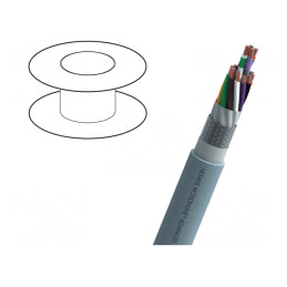 Cablu MOTIONLINE Advanced 3x0,34mm2 PVC Gri 300V | Electronic-mag.ro | Componente Electronice