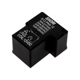 Releu electromagnetic SPST-NO 12VDC S12 pentru PCB | Electronic-mag.ro | Componente Electronice
