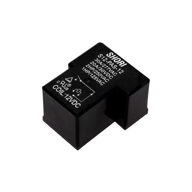Releu electromagnetic SPST-NO 12VDC S12 pentru PCB | Electronic-mag.ro | Componente Electronice