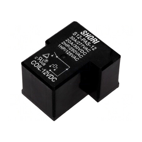 Releu electromagnetic SPST-NO 12VDC S12 pentru PCB | Electronic-mag.ro | Componente Electronice