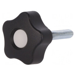 Buton Reglare 32mm Filet M6 Gri | Electronic-mag.ro | Componente Electronice