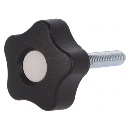 Buton Reglare 32mm Filet M6 Gri | Electronic-mag.ro | Componente Electronice
