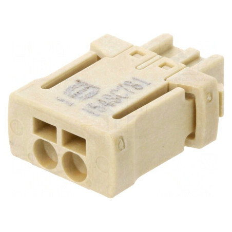 Mufă Conector Cablu-Placă har-flexicon 2,54mm 2 Piste 6A | Electronic-mag.ro | Componente Electronice